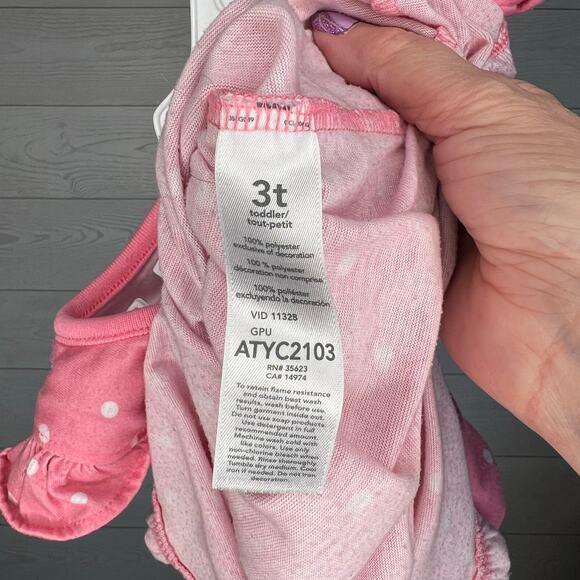 Carter’s girls’ polka dot & butterfly nightgown Size 3T - Picture 4 of 4